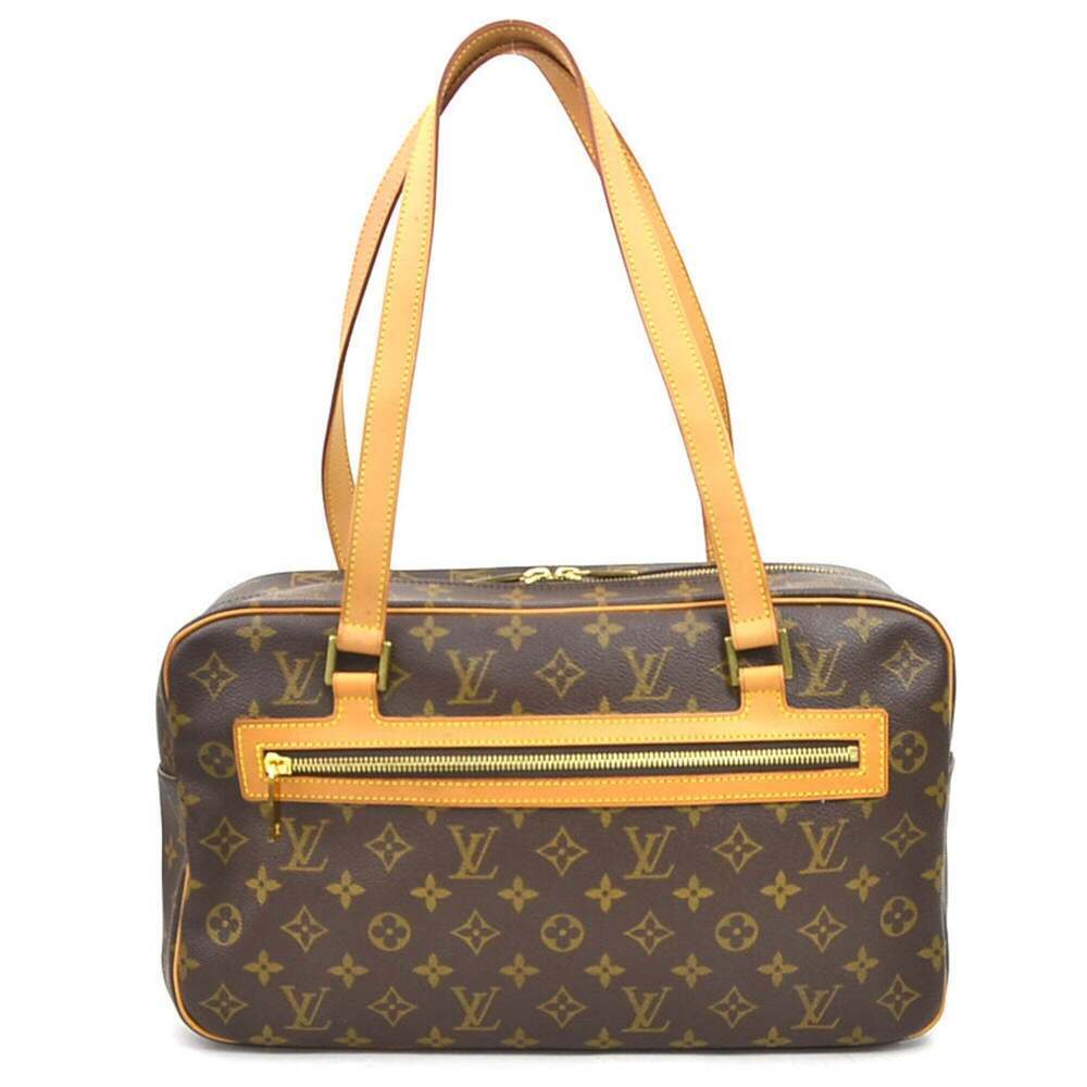 LOUIS VUITTON Brown Monogram Canvas Shoulder Bag